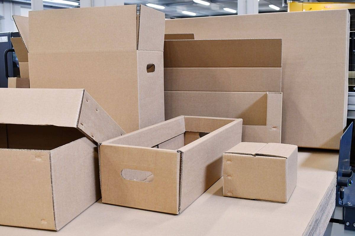 Process used cardboard boxes